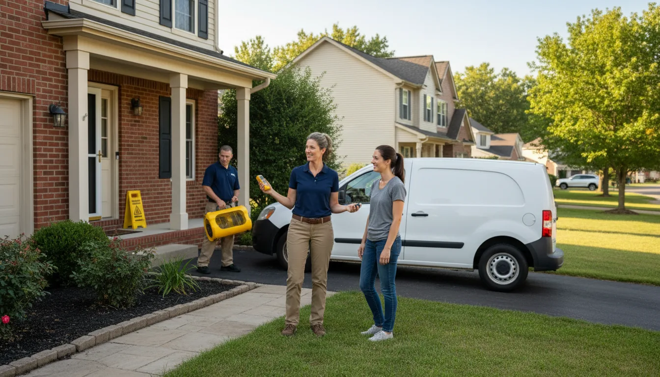 Residential water damage restoration in Conway, NC